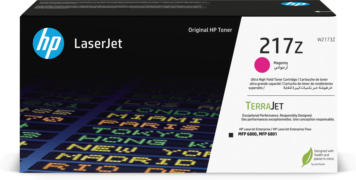 HP 217Z Ultra High Yield Magenta Original LaserJet Toner Cartridge (W2173Z)