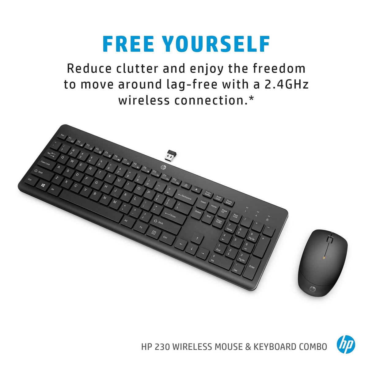 HP 230 Wireless Mouse and Keyboard Combo (18H24AA)