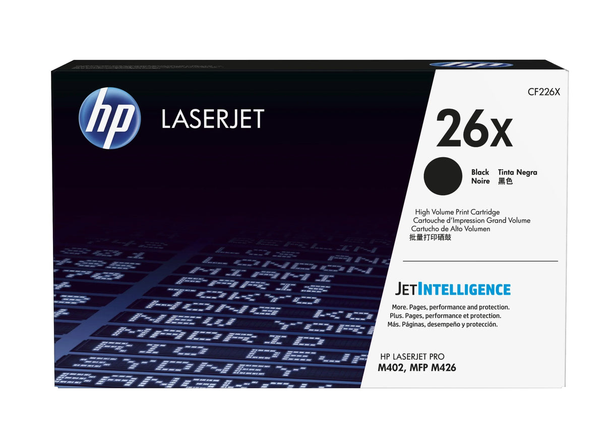 HP 26X High Yield – TONER CARTRIDGE – BLACK LASERJET CARTRIDGE CF226X