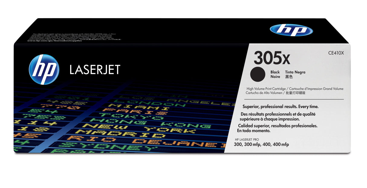 HP 305X High Yield Black Original LaserJet Toner Cartridge (CE410X)
