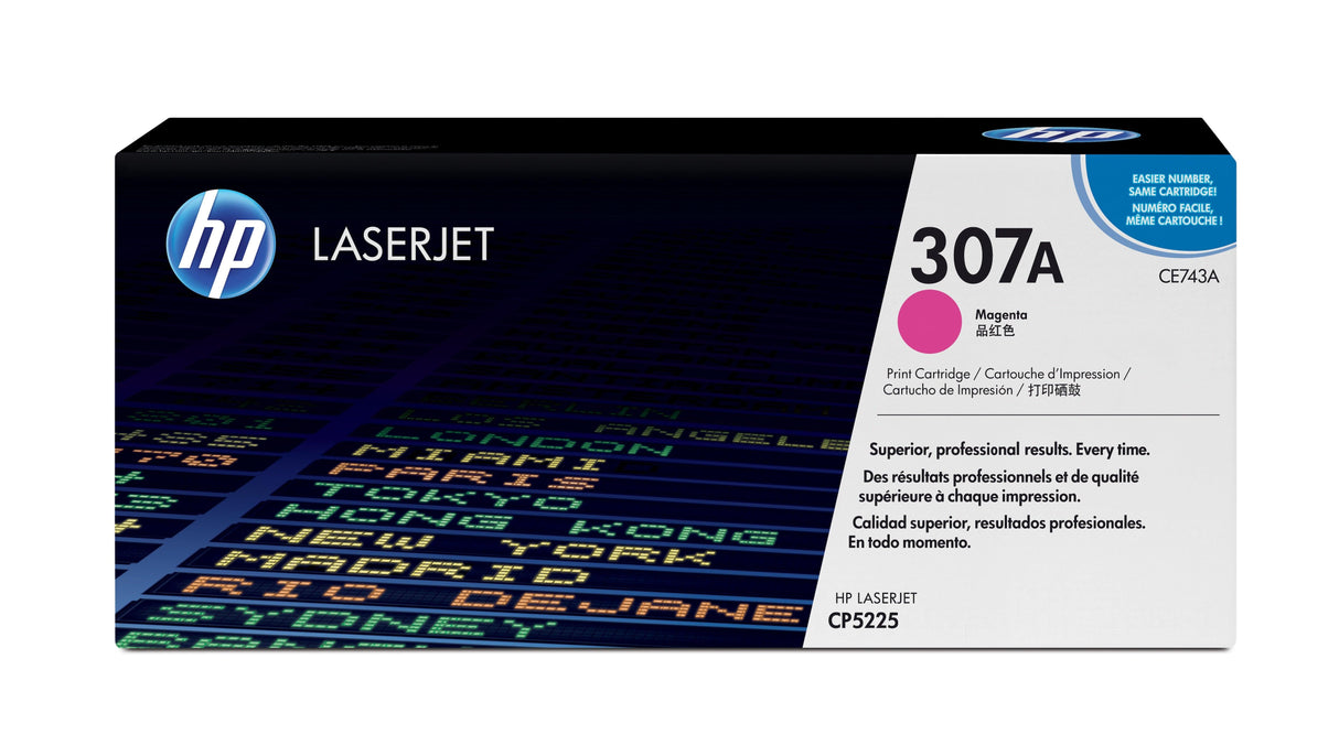 HP 307A Magenta Original LaserJet Toner Cartridge (CE743A)