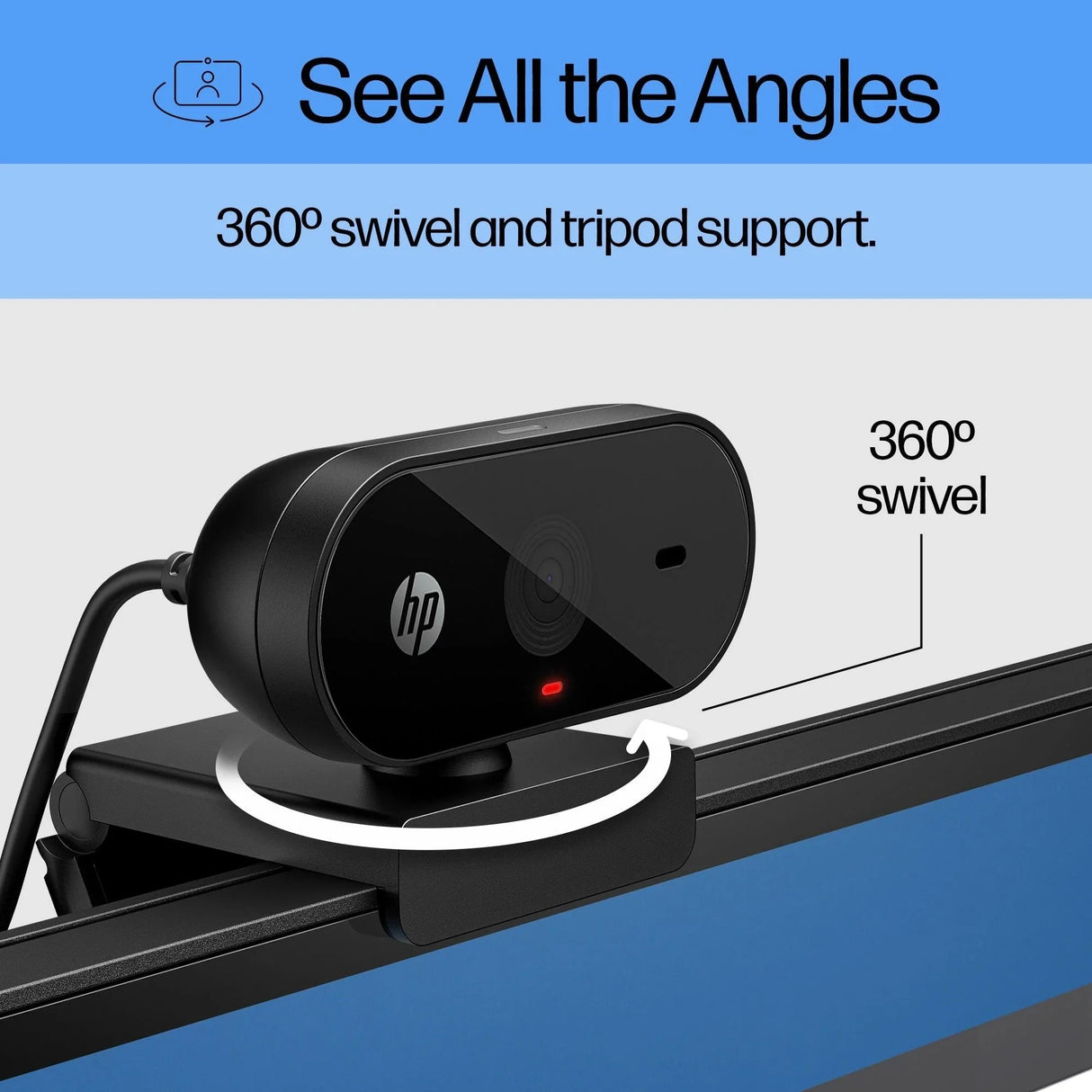 HP 320 – 1080p / 30fps / USB-A – Business Webcam