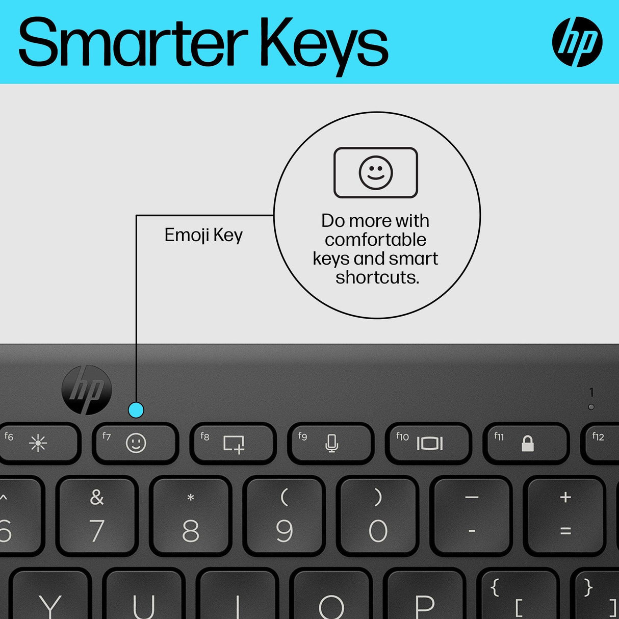 HP 350 Compact Multi-Device Bluetooth Keyboard (692S8AA)