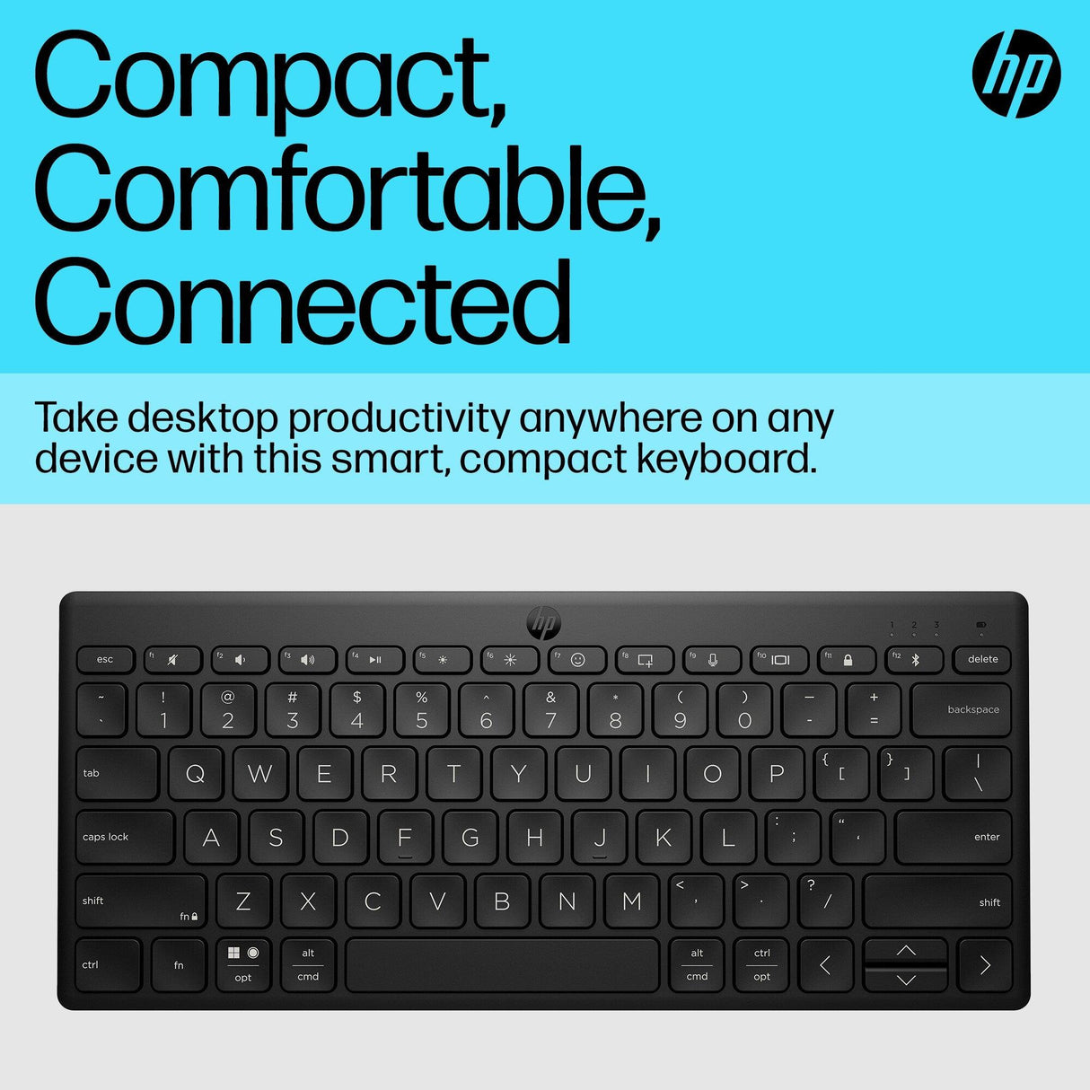 HP 350 Compact Multi-Device Bluetooth Keyboard (692S8AA)