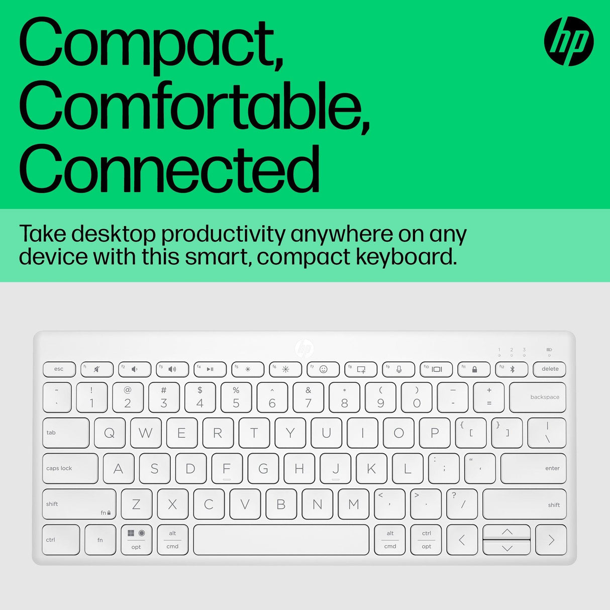 HP 350 Compact Multi-Device Bluetooth Keyboard (692T0AA)