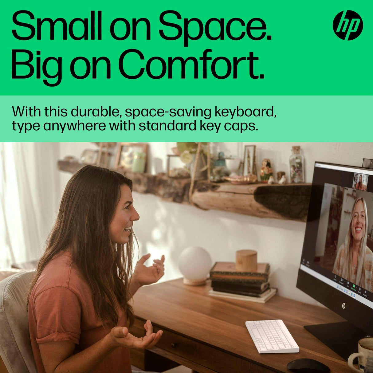 HP 350 Compact Multi-Device Bluetooth Keyboard (692T0AA)