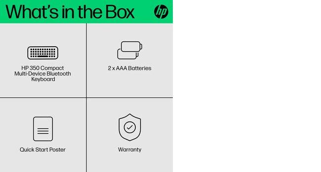 HP 350 Compact Multi-Device Bluetooth Keyboard (692T0AA)