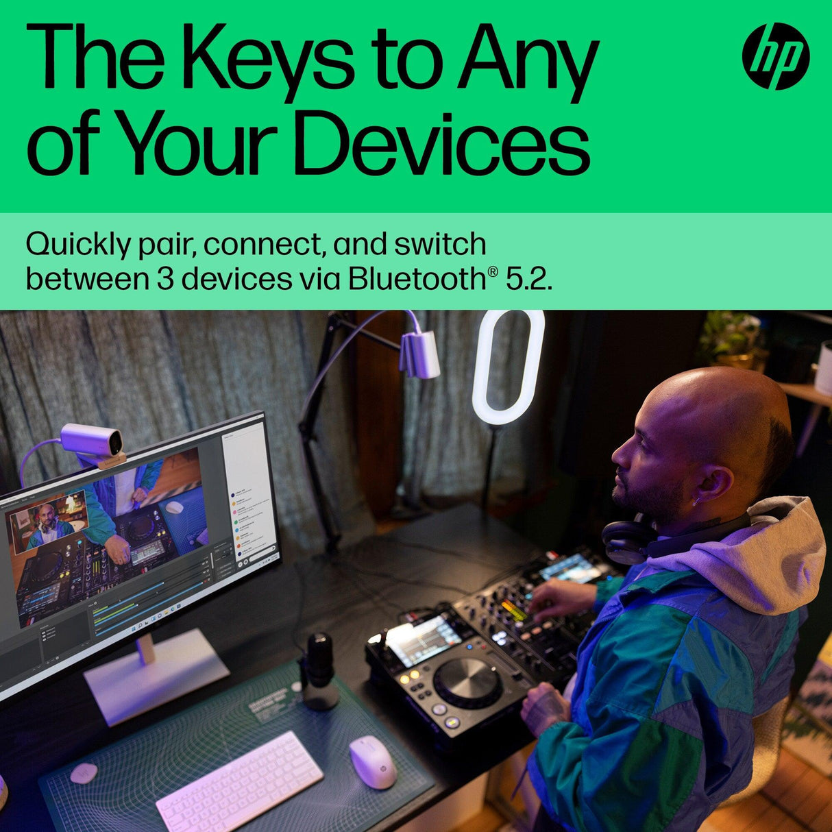 HP 350 Compact Multi-Device Bluetooth Keyboard (692T0AA)