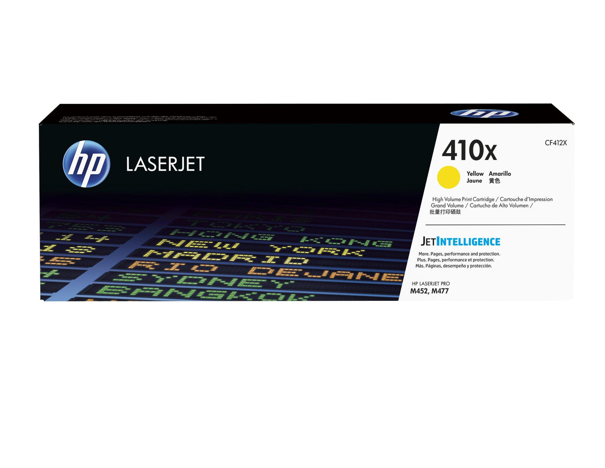 HP 410X High Yield Yellow Original LaserJet Toner Cartridge (CF412X)
