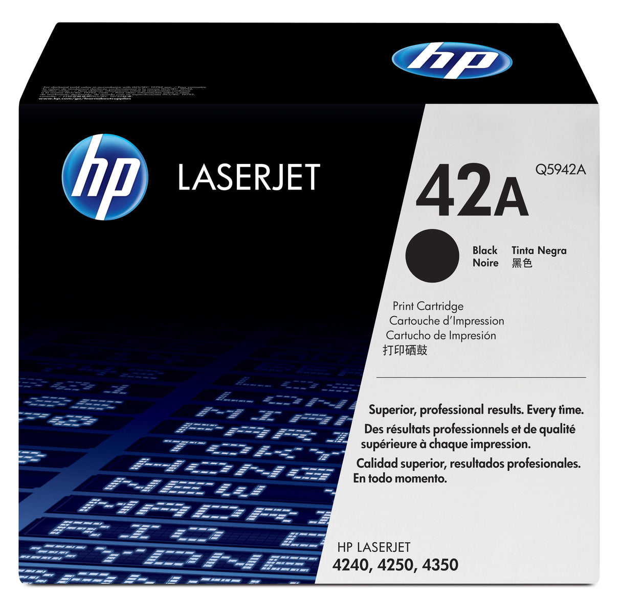 HP 42A Black Original LaserJet Toner Cartridge (Q5942A)