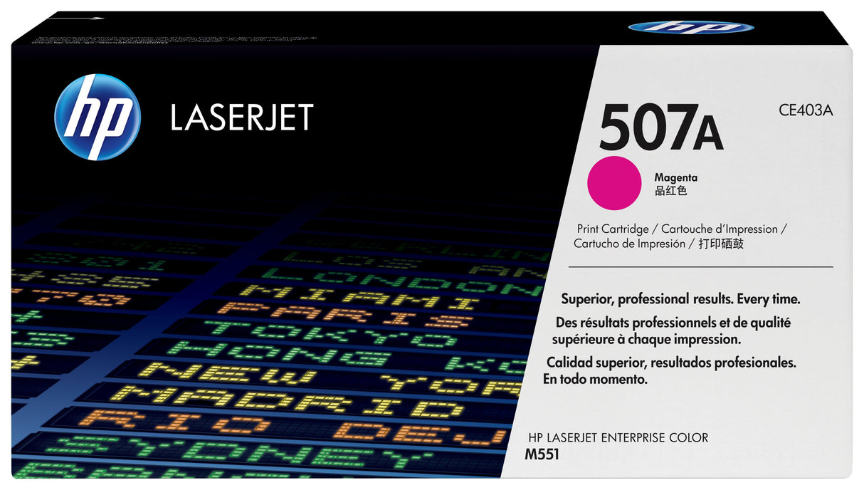 HP 507A Magenta Original LaserJet Toner Cartridge (CE403A)