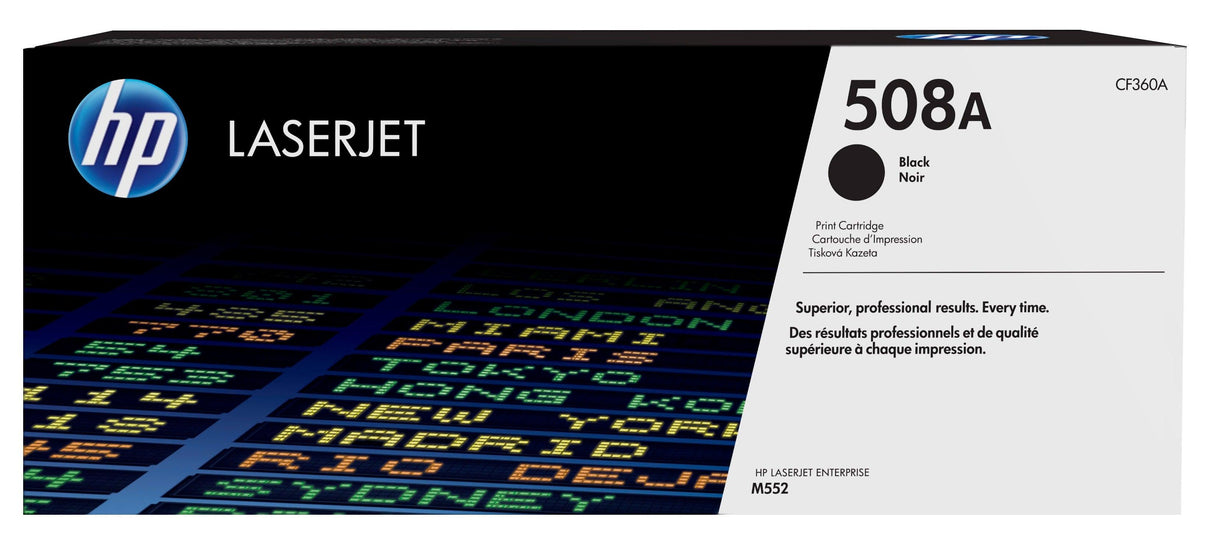 HP 508A Black Original LaserJet Toner Cartridge (CF360A)