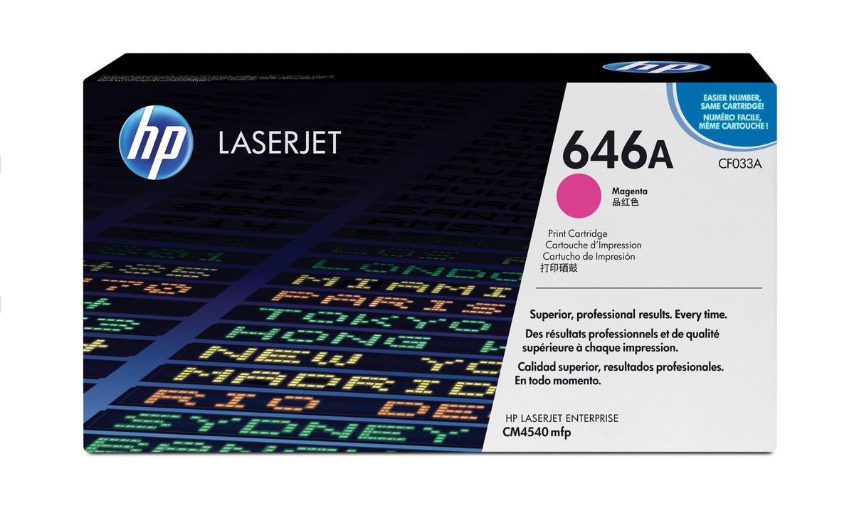 HP 646A Magenta Original LaserJet Toner Cartridge (CF033A)