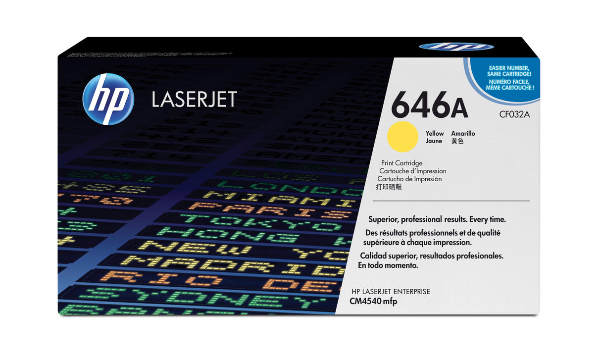 HP 646A Yellow Original LaserJet Toner Cartridge (CF032A)