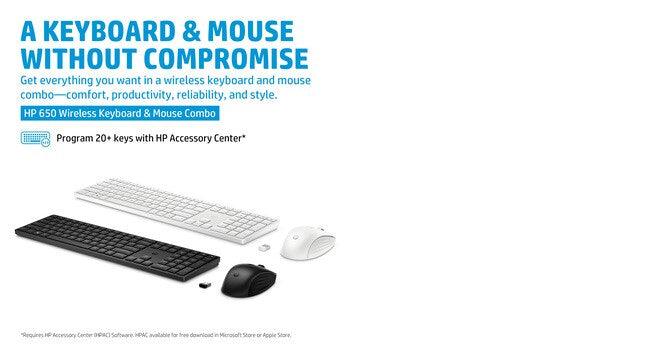 HP 650 Wireless Keyboard and Mouse Combo (4R013AA)