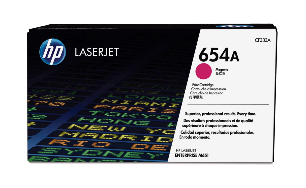 HP 654A Magenta Original LaserJet Toner Cartridge (CF333A)