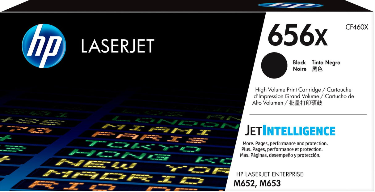 HP 656X High Yield Black Original LaserJet Toner Cartridge (CF460X)