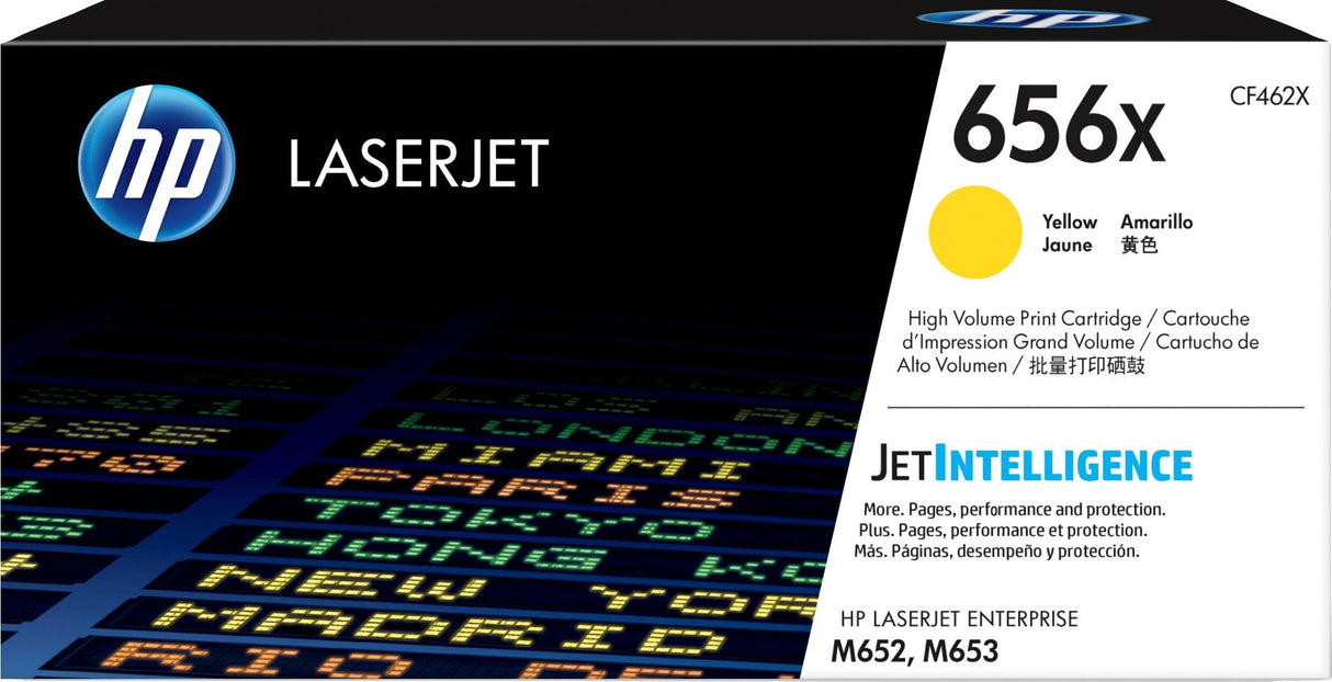 HP 656X High Yield Yellow Original LaserJet Toner Cartridge (CF462X)