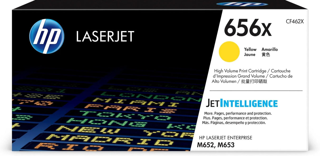 HP 656X High Yield Yellow Original LaserJet Toner Cartridge (CF462X)