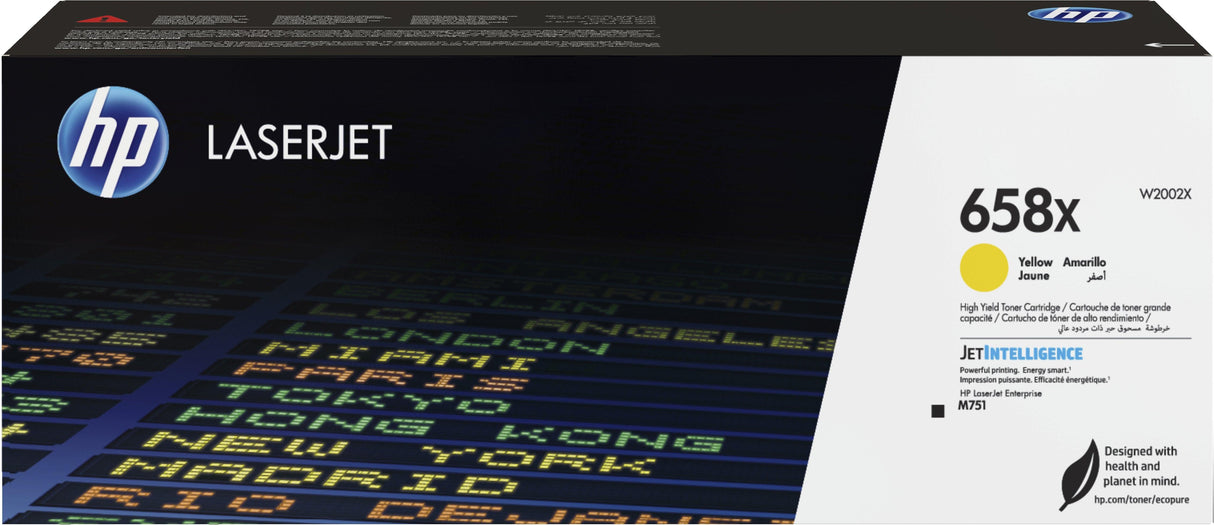 HP 658X High Yield Yellow Original LaserJet Toner Cartridge (W2002X)
