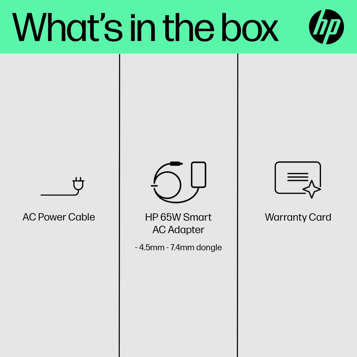 HP 65W Smart AC Adapter (H6Y89AA)