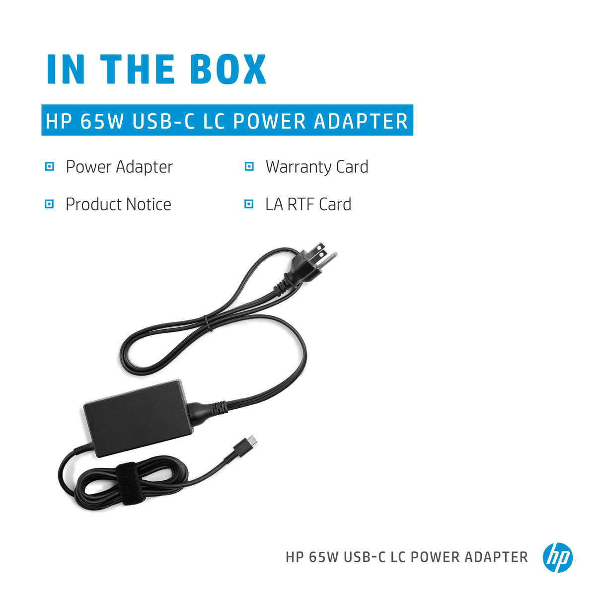 HP 65W USB-C LC Power Adapter (1P3K6AA)