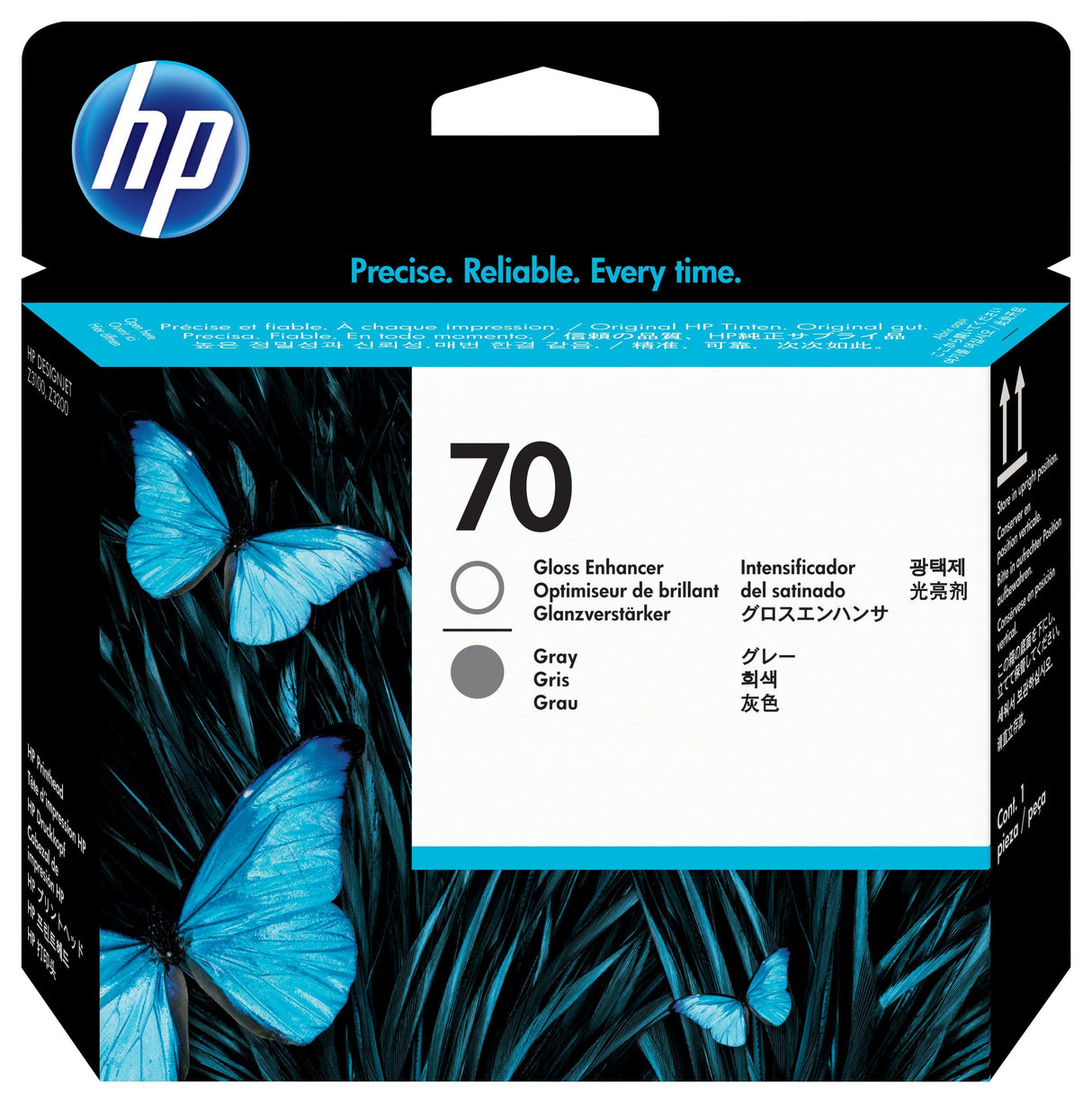 HP 70 Gloss Enhancer and Gray DesignJet Printhead (C9410A)