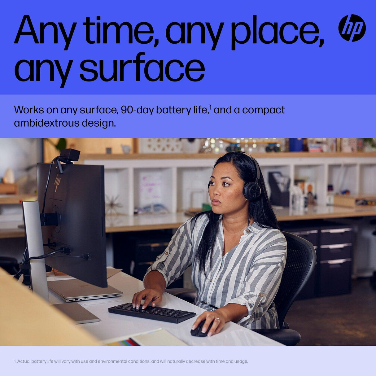 HP 715 Rechargeable Multi-Device Mouse (6E6F0AA)