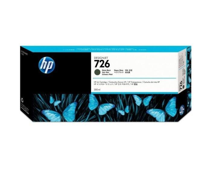 HP 726B 300-ml Matte Black DesignJet Ink Cartridge (3WX12A)