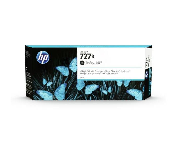 HP 727B 300-ml Photo Black DesignJet Ink Cartridge (3WX20A)