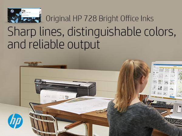 HP 728 130-ml Cyan DesignJet Ink Cartridge (F9J67A)