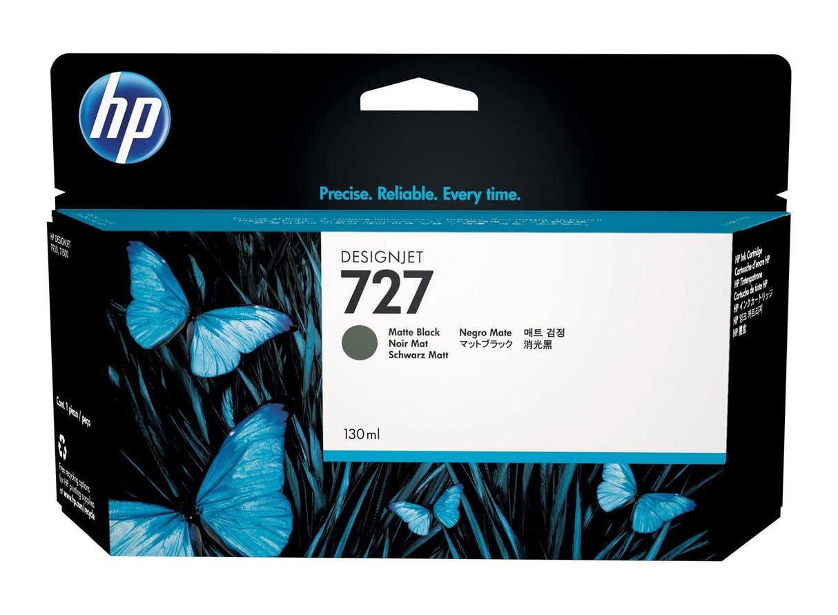 HP 728B 130-ml Matte Black DesignJet Ink Cartridge (3WX26A)