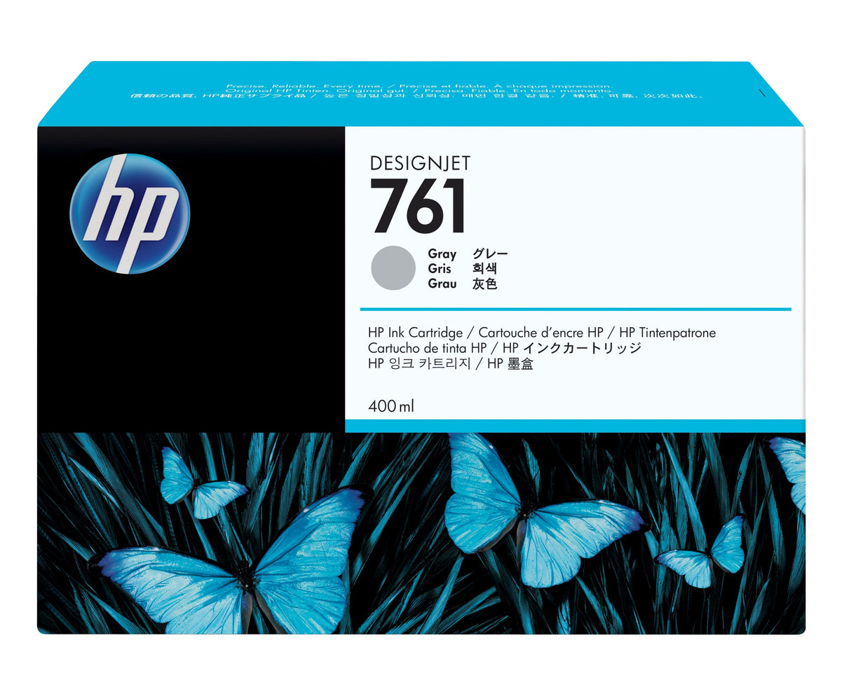 HP 761 400-ml Gray DesignJet Ink Cartridge (CM995A)