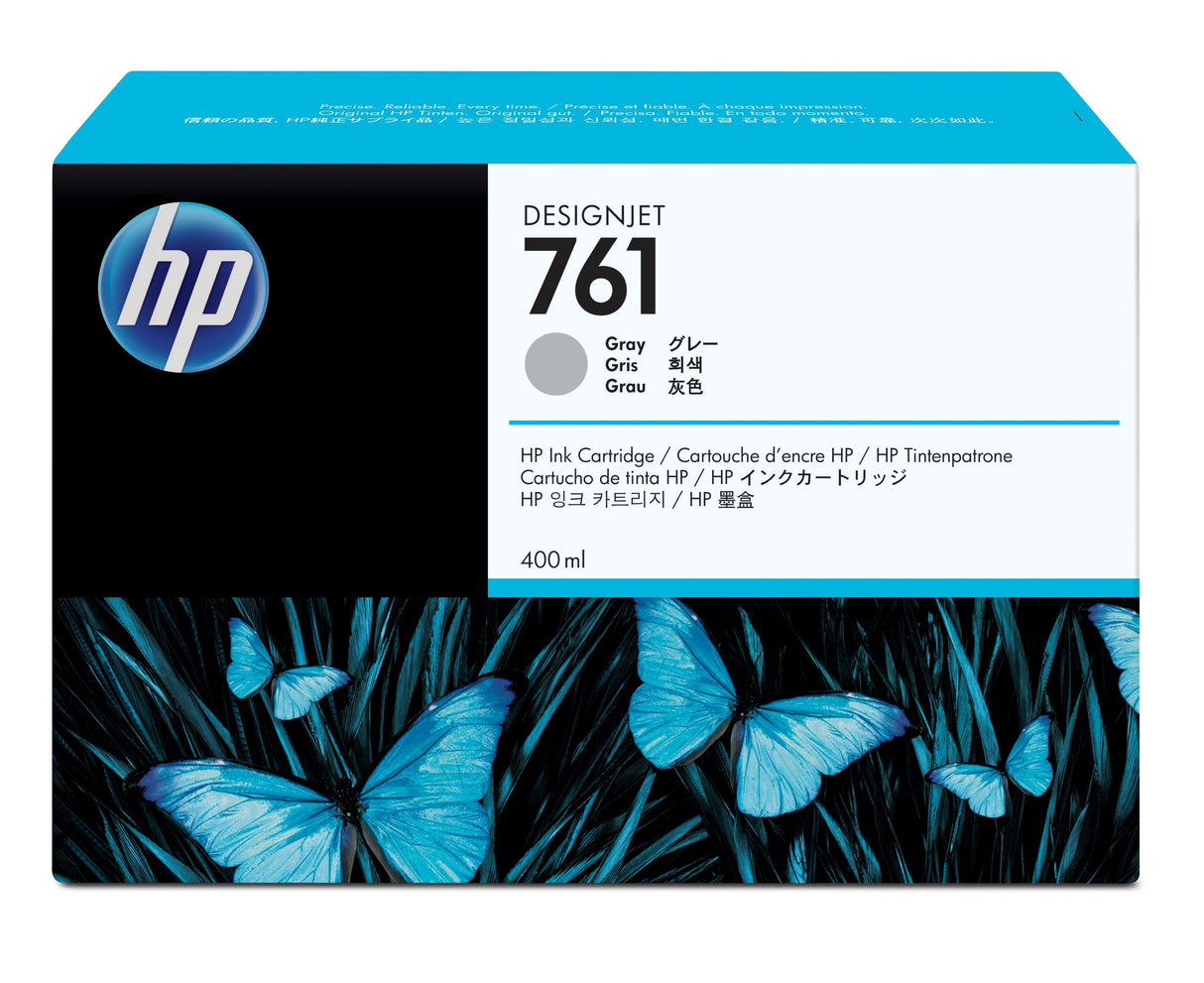 HP 761 400-ml Gray DesignJet Ink Cartridge (CM995A)