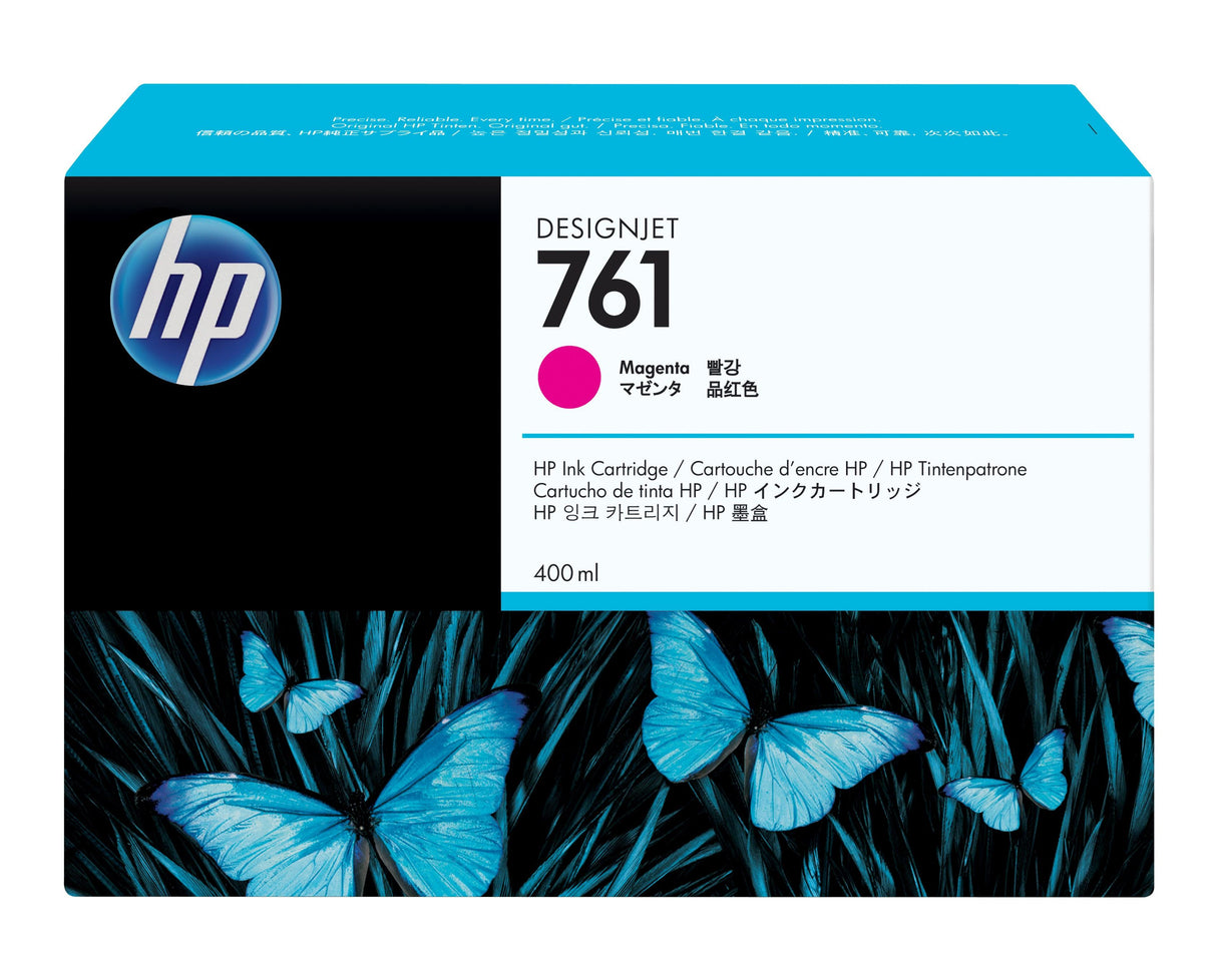 HP 761 400-ml Magenta DesignJet Ink Cartridge (CM993A)