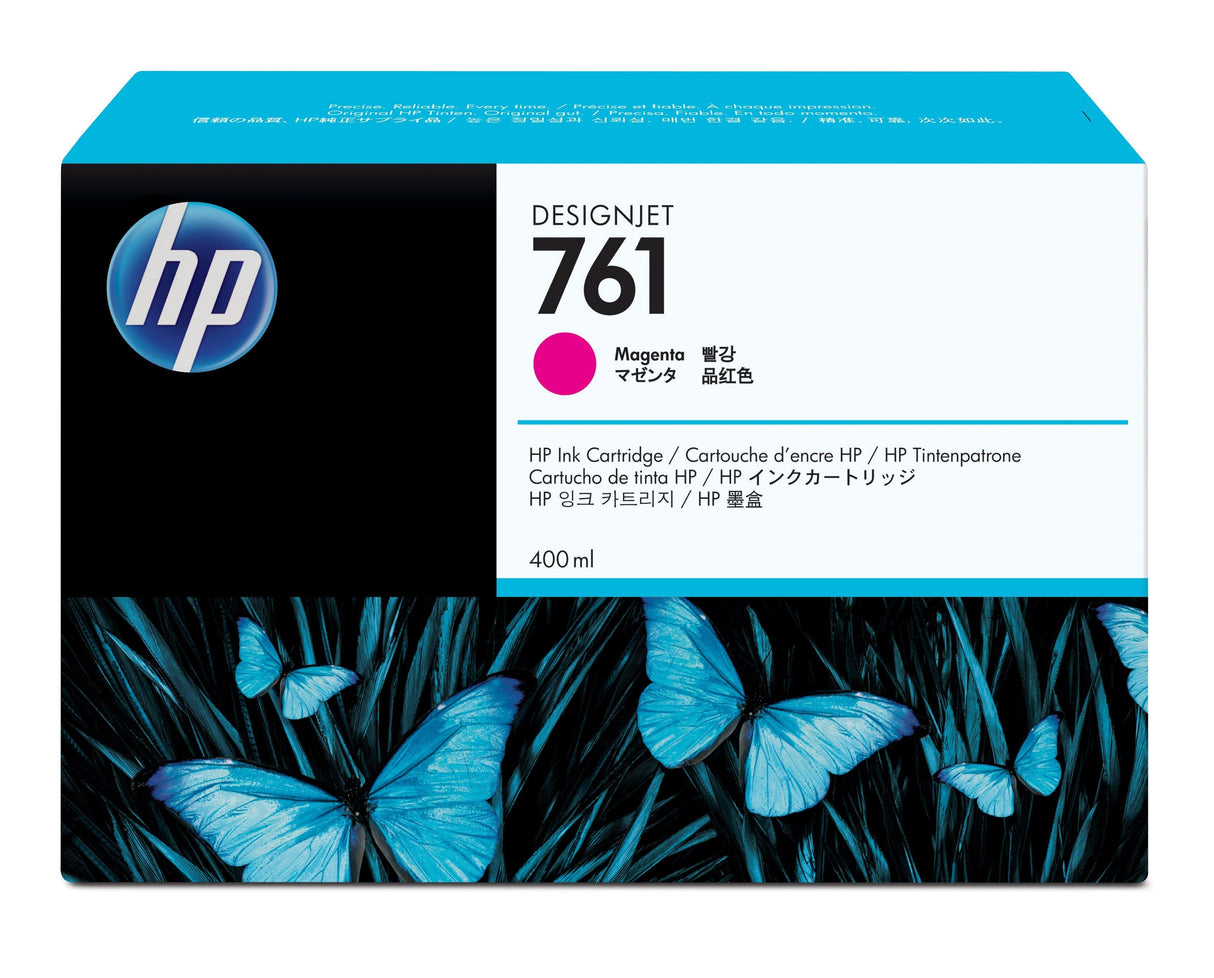 HP 761 400-ml Magenta DesignJet Ink Cartridge (CM993A)