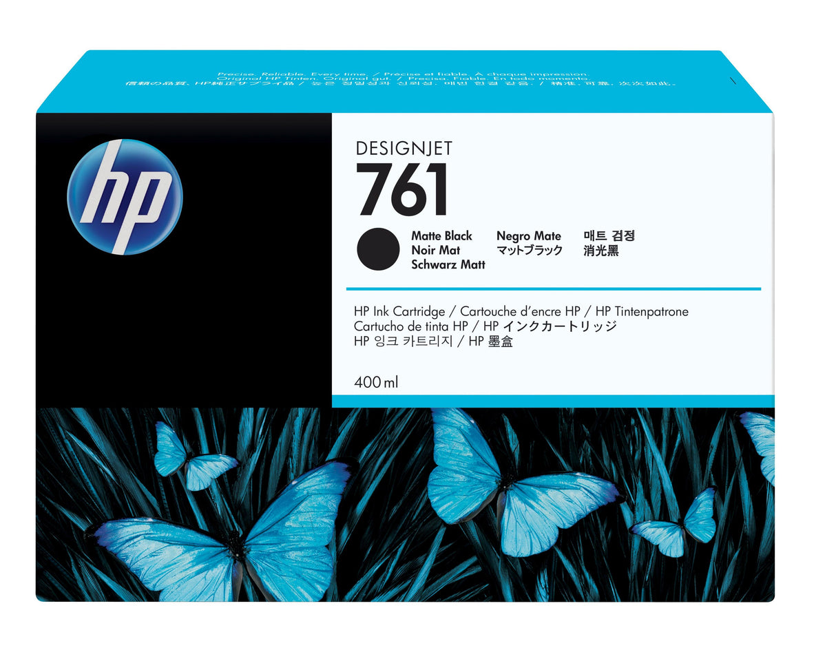 HP 761 400-ml Matte Black DesignJet Ink Cartridge (CM991A)