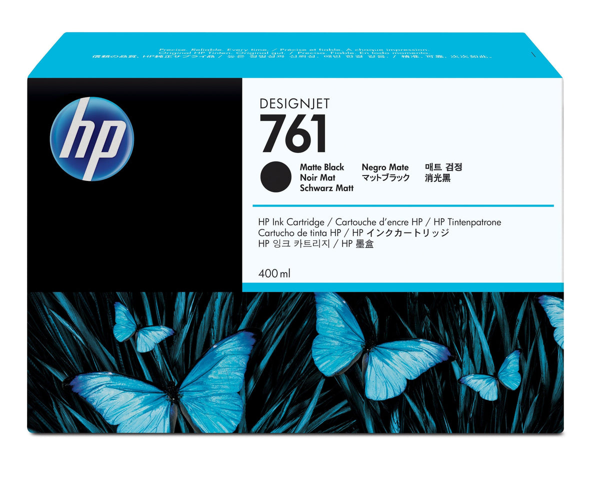 HP 761 400-ml Matte Black DesignJet Ink Cartridge (CM991A)