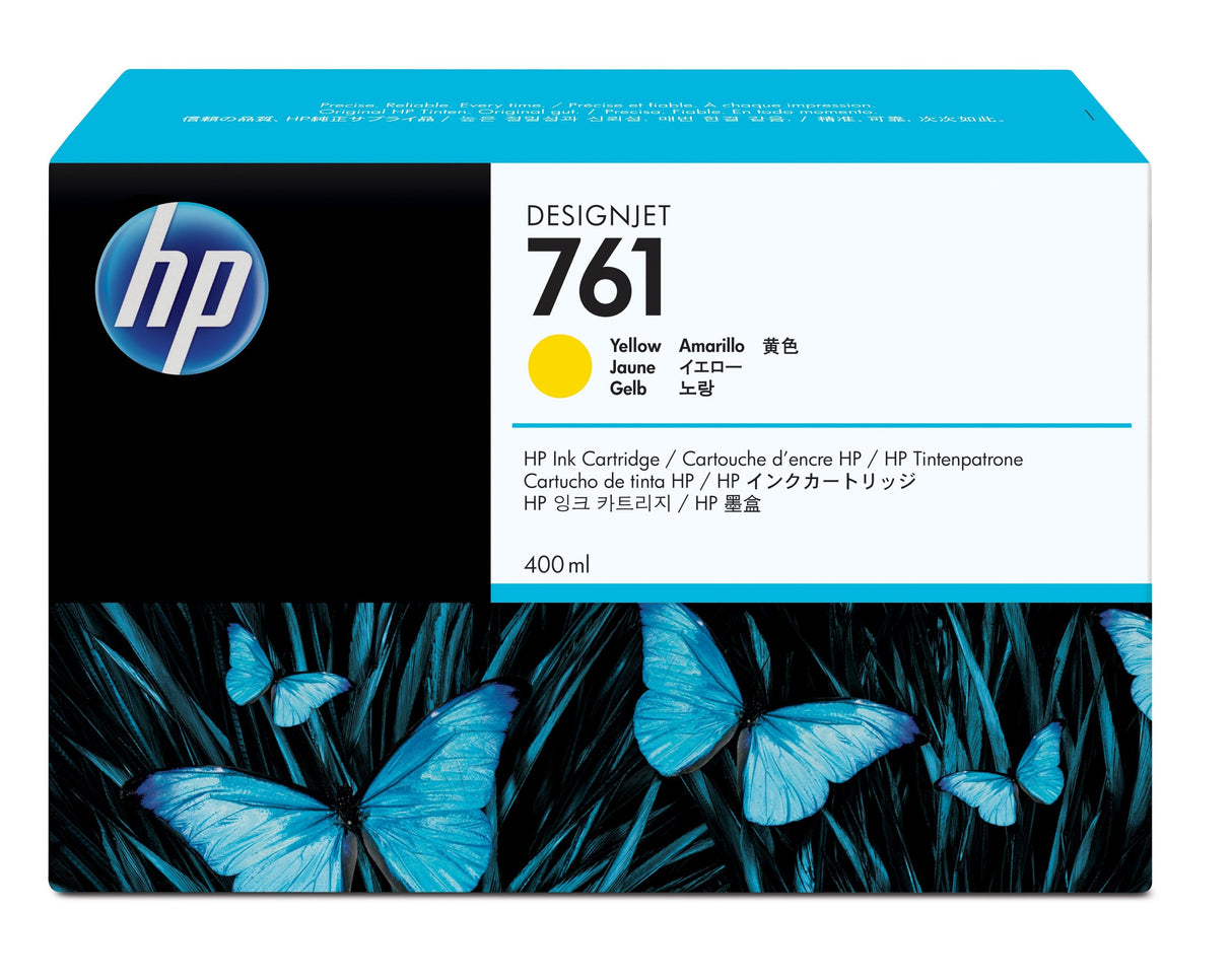 HP 761 400-ml Yellow DesignJet Ink Cartridge (CM992A)