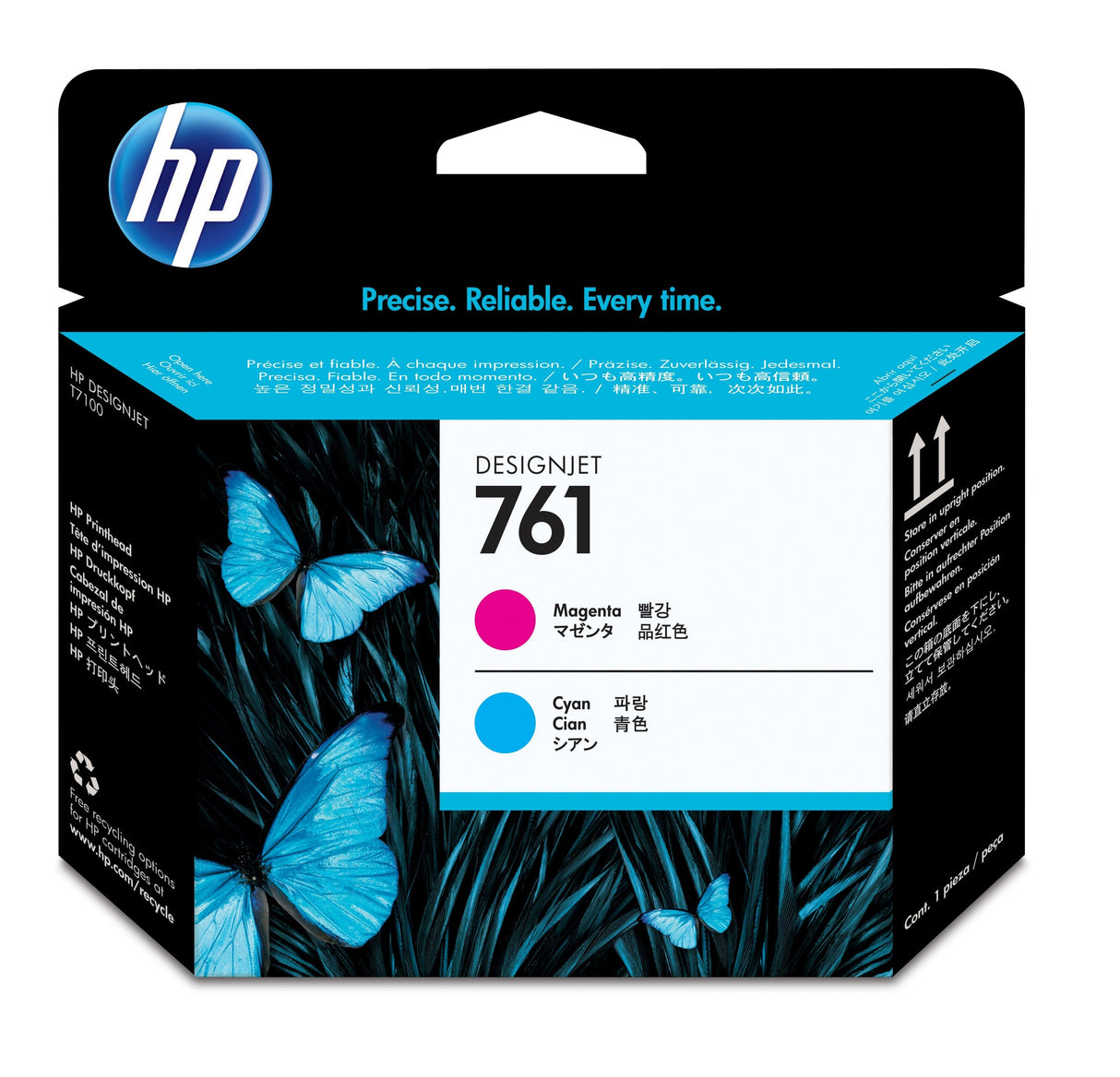 HP 761 Magenta|Cyan Designjet Printhead (CH646A)
