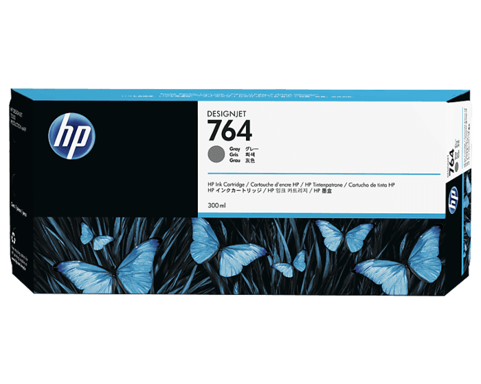 HP 764B 300-ml Gray DesignJet Ink Cartridge (3WX42A)