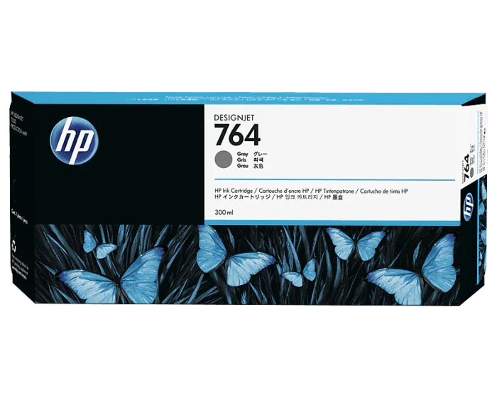 HP 764B 300-ml Gray DesignJet Ink Cartridge (3WX42A)