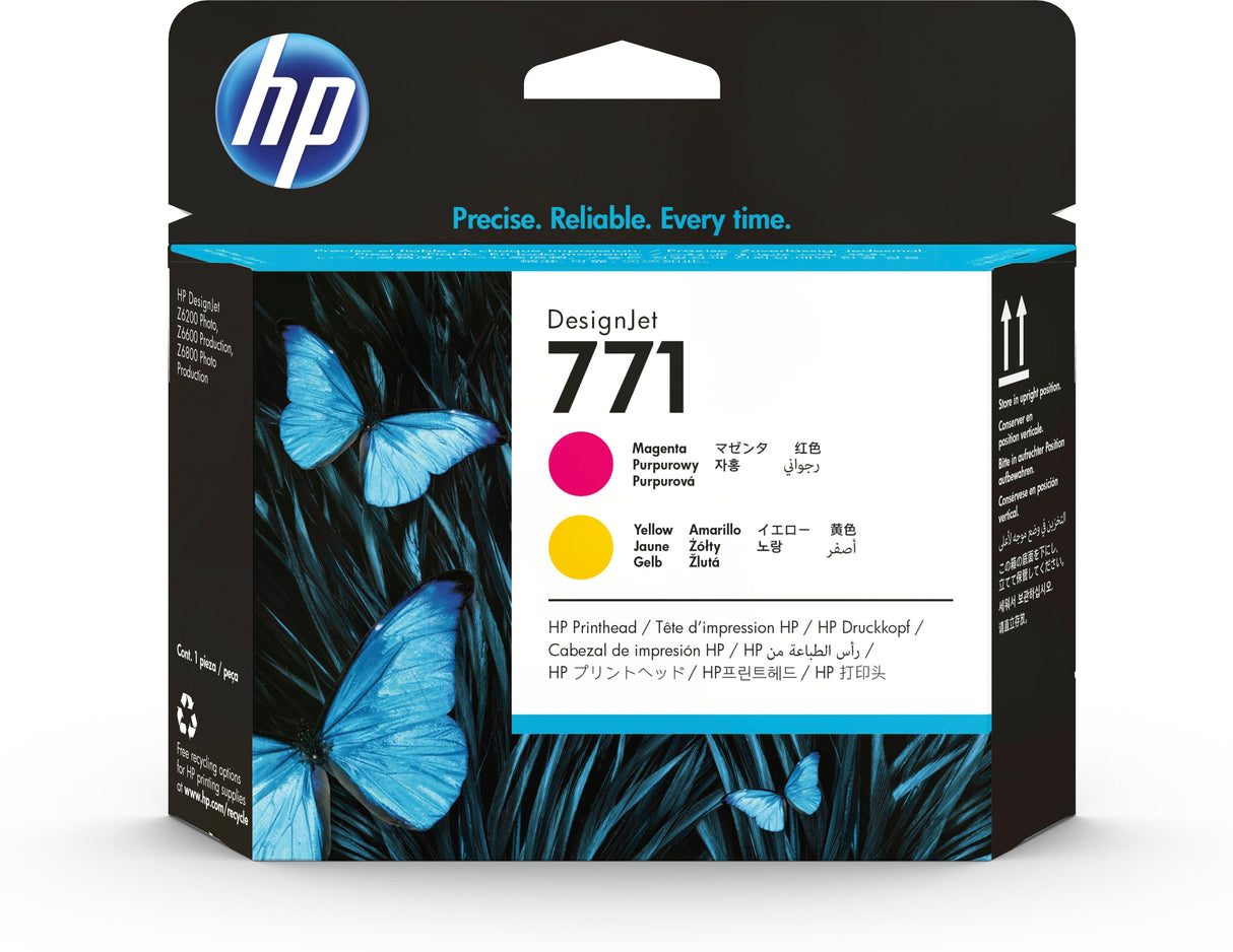 HP 771 Magenta|Yellow DesignJet Printhead (CE018A)