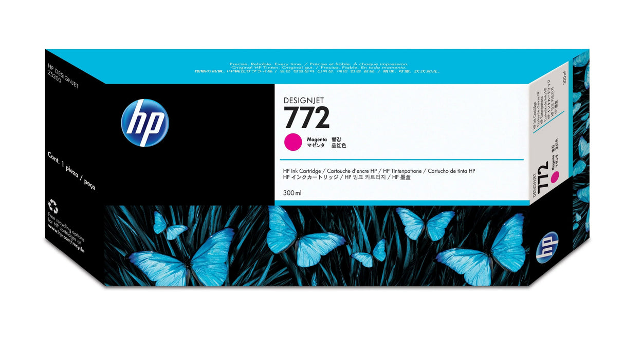 HP 772 300-ml Magenta DesignJet Ink Cartridge (CN629A)