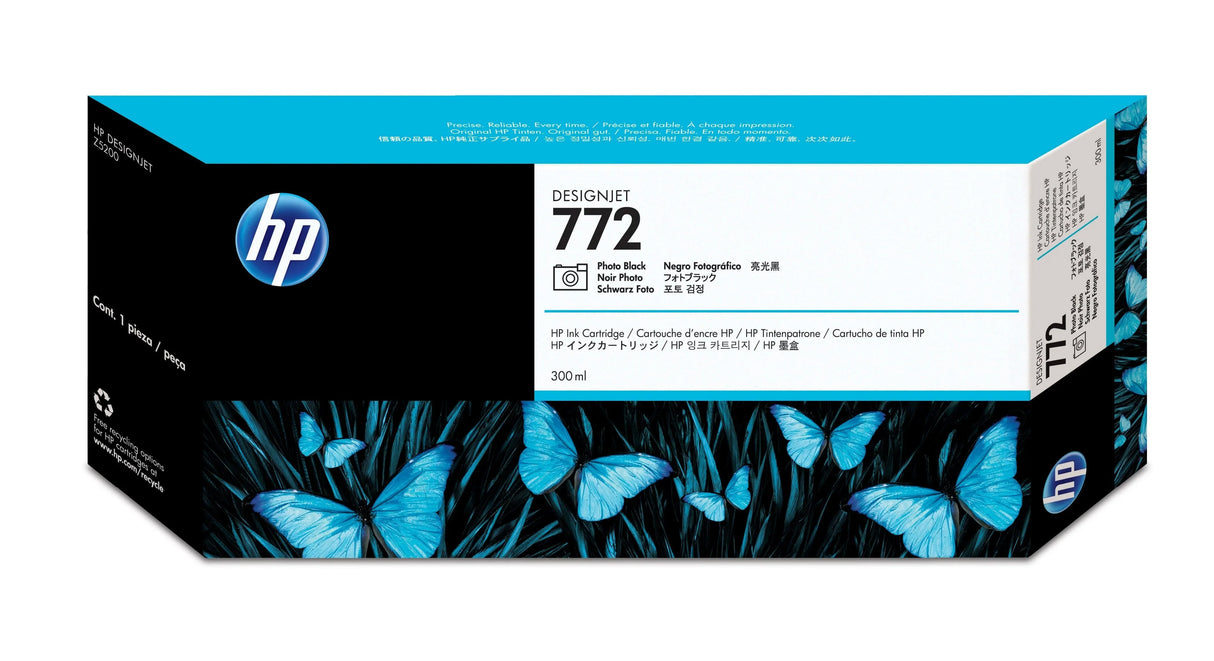 HP 772 300-ml Photo Black DesignJet Ink Cartridge (CN633A)