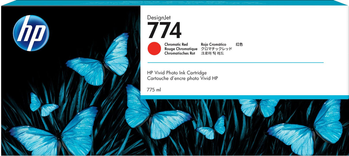 HP 774 775-ml Chromatic Red DesignJet Ink Cartridge (P2W02A)