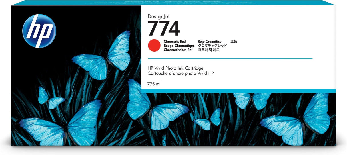 HP 774 775-ml Chromatic Red DesignJet Ink Cartridge (P2W02A)