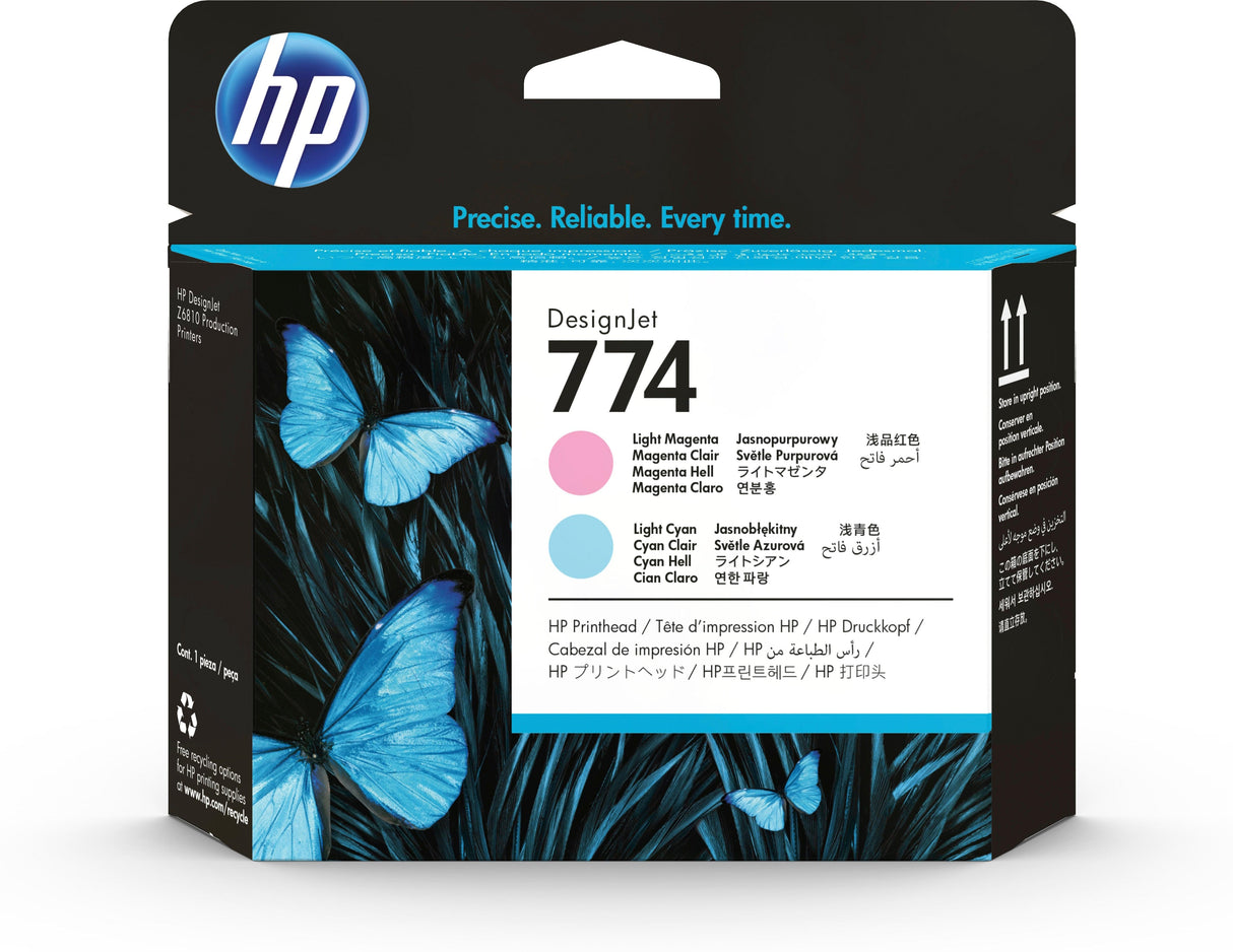 HP 774 Light Magenta|Cyan DesignJet Printhead (P2V98A)