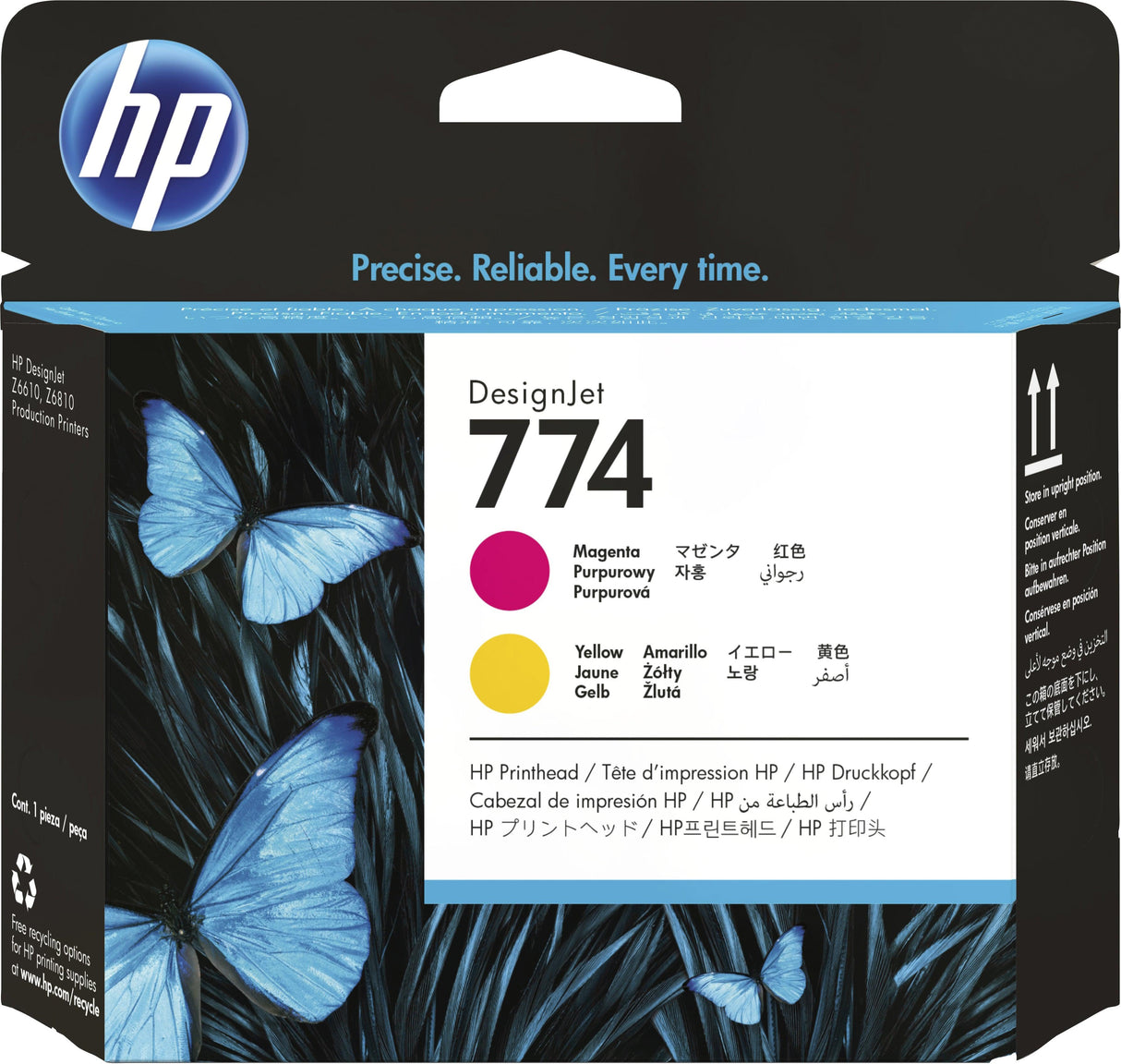 HP 774 Magenta|Yellow DesignJet Printhead (P2V99A)