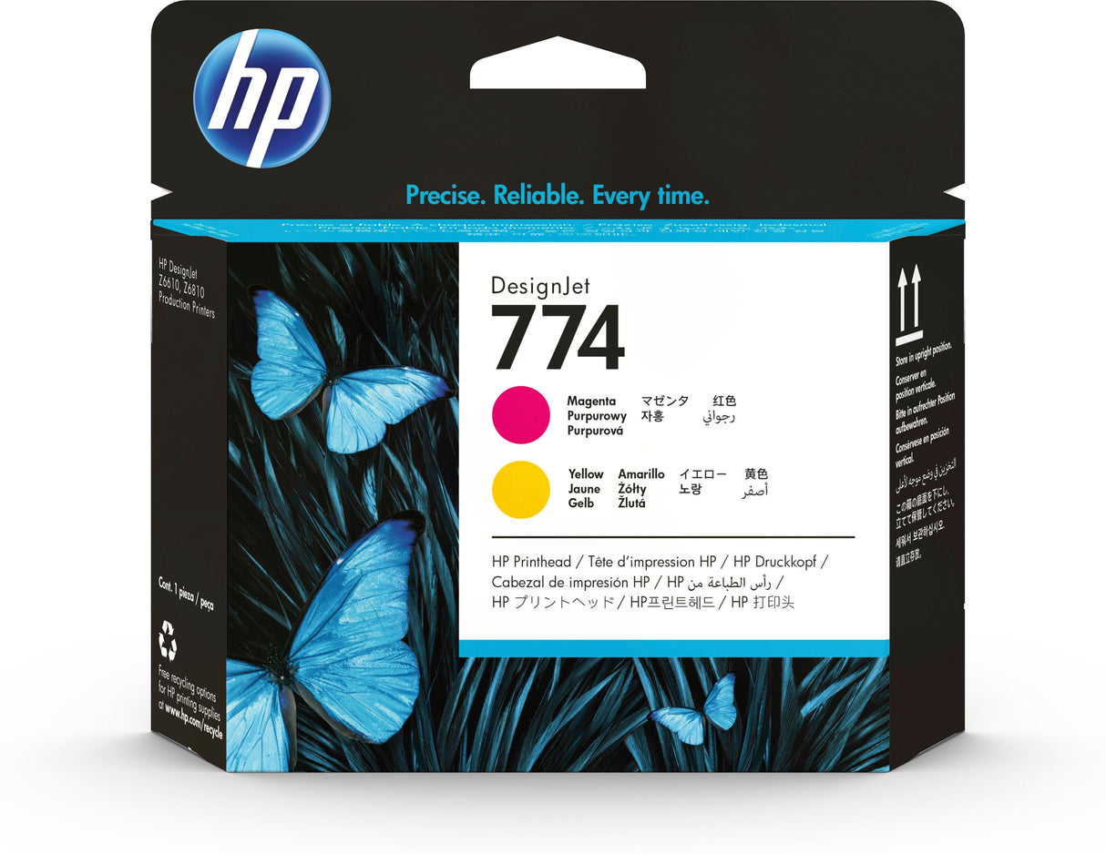 HP 774 Magenta|Yellow DesignJet Printhead (P2V99A)